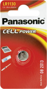 1 Panasonic LR 1130 maitinimo elementai