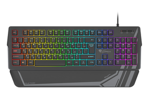 Žaidimų klaviatūra Genesis Rhod 350 RGB Gaming keyboard, RGB LED light, RU, Black, Wired