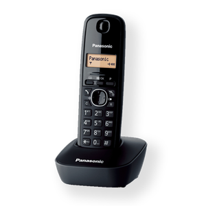 Telefonas Panasonic Cordless KX-TG1611FXH Black, Caller ID, Wireless connection, Phonebook capacity 50 entries, Built-in display,