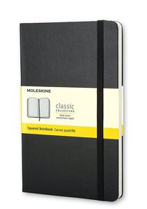 Užrašų knygutė Moleskine Classic 9x14cm, langeliais, kietu viršeliu, juodos spalvos