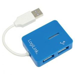 LOGILINK UA0136 - Hub USB 2.0 smile blue