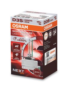 Lemputė Osram D3S XENARC NIGHT BREAKER LASER +220% 3 metai garantija