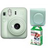 Momentinis fotoaparatas instax mini 12 MINT GREEN+instax mini glossy (10pl)+originalus dėklas