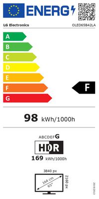 Televizorius LG OLED65B42LA 65" (139 cm) OLED B4 Smart TV