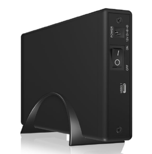 ICY BOX IB-377-C31 External 3.5inch HDD/SSD Case SATA III USB 3.1 Type-C Black