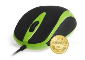 Pelė Media-Tech Plano, 800dpi, Optinė, USB, Žalia