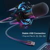 FIFINE K651 Cardioid Wired Microphone with RGB USB + Stand