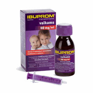 IBUPROM 40 mg/ml geriamoji suspensija vaikams 100 ml