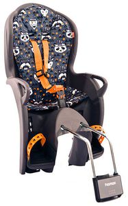Vaikiška kėdutė Hamax Kiss prie rėmo grey/orange