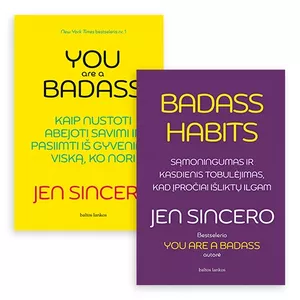 Jen Sincero 2 knygų rinkinys: You are a badass + Badass Habits