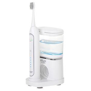 Dantų šepetėlis Adler 2-in-1 Water Flossing Sonic Brush AD 2180w Rechargeable For adults Number of brush heads included 2 Number of teeth brushing mo