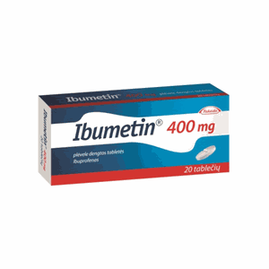 IBUMETIN 400 mg plėvele dengtos tabletės N20