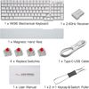 Royal Kludge RK96 White Wireless Mechanical Keyboard | 90%, Hot-swap, RGB, Blue Switches, US