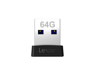 USB raktas Lexar JumpDrive S47 64GB, USB 3.1, Black, 250 MB/s