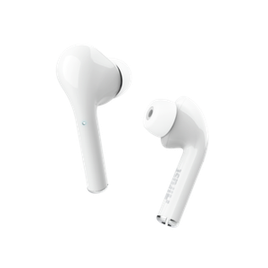 Trust Nika Touch Stylish wireless Bluetooth earphones with extra-long wireless range for ultimate freedom - white