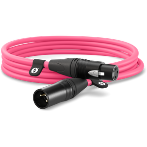 XLR CABLE-3m pink - XLR/XLR kabel