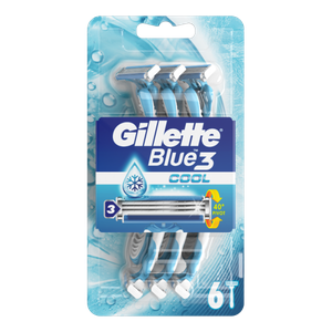Gillette Blue3 Cool Vienkartiniai skustuvai, 6vnt