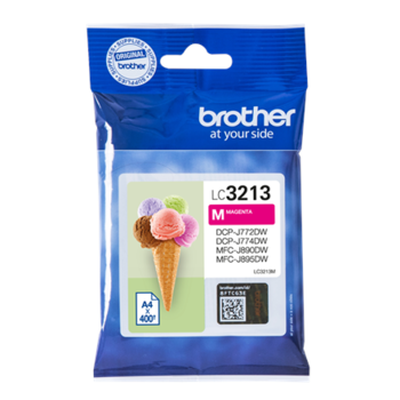 BROTHER LC3213M 400-page high-capacity magenta ink cartridge