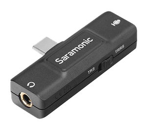 SARAMONIC SOUND CARD - AUDIO ADAPTER WITH USB-C CONNECTORS (SR-EA2U)