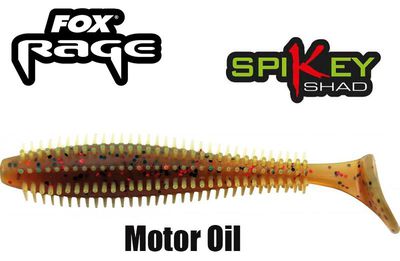 Minkštas masalas Fox Rage SPIKEY SHAD Motor Oil 12 cm