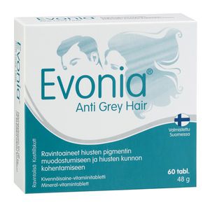 Hankintatukku Evonia Anti Grey Hair, 60 kaps.