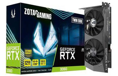 ZOTAC GAMING GeForce RTX 3060 Twin Edge 12GB GDDR6 192bit 3xDisplayPort + HDMI 192bit memory bus PCI Express 4.0 16x