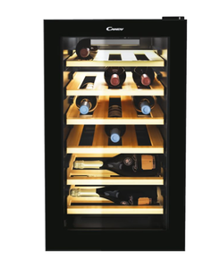 Vyno šaldytuvas Candy Wine Cooler CWCEL 210/NF Energy efficiency class G Free standing Bottles capacity 21 Black
