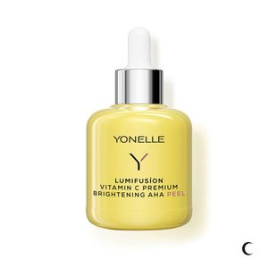 Yonelle Lumifusion Vitamin C Premium Brightening AHA Peel Šveičiamasis veido serumas su vitaminu C, 50ml