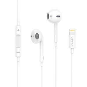 Vipfan M09 wired in-ear headphones (white)