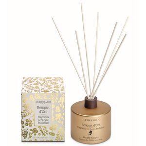 L'Erbolario Golden Bouquet Fragrance for Scented Wood Sticks Namų kvapas, 200ml
