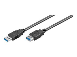 Goobay USB 3.0 SuperSpeed Extension Cable, Black Goobay