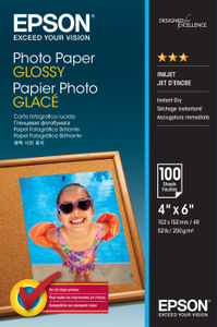 EPSON Photo paper glossy 100x150mm 100 sheets 1-pack