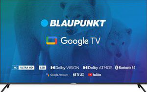 TV 65" Blaupunkt 65UBG6000S 4K Ultra HD LED, GoogleTV, Dolby Atmos, WiFi 2,4-5GHz, BT, juoda