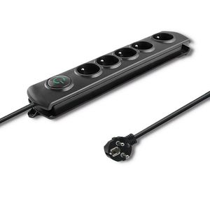 Qoltec Surge protector 5 sockets 3m black