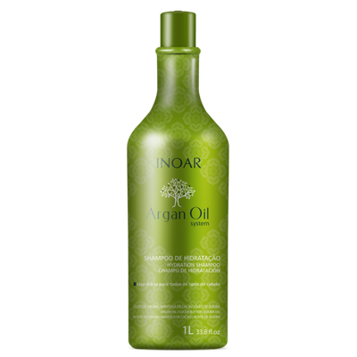 Inoar Argan Oil Sausų-pažeistų plaukų šampūnas, 1000ml
