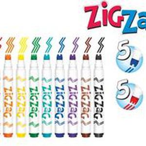 Flomasteriai COLORINO ZIG ZAG, 10 spalvų