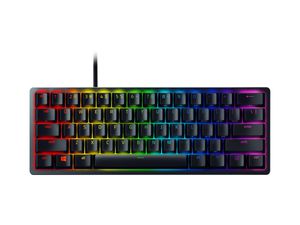 Žaidimų klaviatūra Razer Huntsman Mini 60%, Gaming, Opto-Mechanical, RGB LED light, Nordic, Black, Wired
