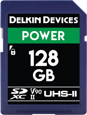 DELKIN 128GB SDXC UHS-II, CINEMA SD (U3/V90)