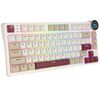 Royal Kludge RK N80 RGB Rosy Clouds wireless keyboard |75%, Hot-swap, Red switches, US