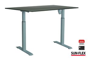 Reguliuojamo aukščio stalas SUN-FLEX  ADAPT II, elektrinis, pilkas 120x80