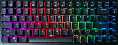 Royal Kludge RK84 black TKL Keyboard | 75%, Hot-swap, Red Switches, US, Black