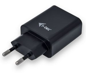 i-tec USB Power Charger 2 port 2.4A Black 2x USB Port DC 5v/max 2.4A