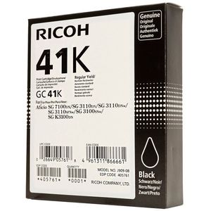 Ricoh GEL GC-41K (405761), foto juoda kasetė rašaliniams spausdintuvams