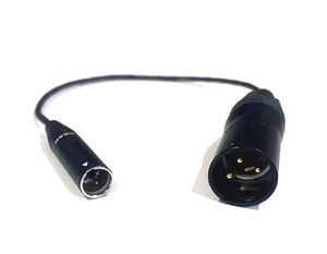 Mini XLR (M) / XLR (M) audio cable 0,3m