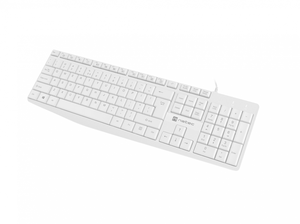 Klaviatūra Natec Keyboard Nautilus NKL-1951 Wired, US, USB Type-A, White