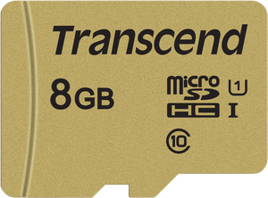 TRANSCEND GOLD 500S MICROSD W/ADP (V30) R95/W60 8GB