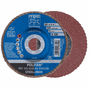 Šlifavimo diskas PFERD PFC125 A 120 SG STEELOX