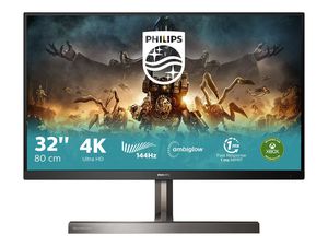 Monitorius Philips Momentum | 329M1RV | 32 in | IPS | 4K 3840x2160 (DisplayPort: 144 Hz, HDMI: 144 Hz, USB-C: 120 Hz) | 500 cd/m² | 3xHDMI, DisplayPor