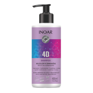 Inoar 4D Shampoo Maitinamasis šampūnas, 400ml