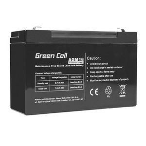 GREEN CELL Battery AGM 6V 10 Ah